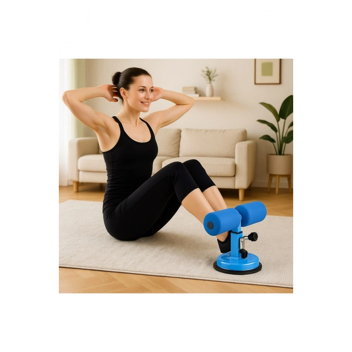 Vantuzlu Mekik Çekme Spor Aleti Karın Egzersizi Evde Spor Egzersiz