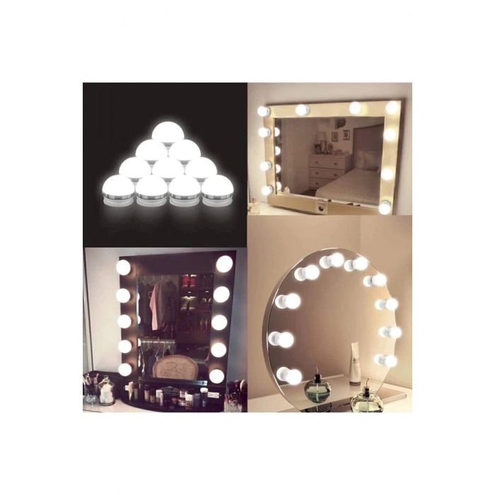 Hollywood Tarzı Lamba Makyaj Masası Banyo Aynası Aydınlatma Glrshop