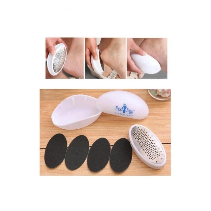 Ped Egg Ayak Rendesi Topuk Nasır Temizleme Ayak Bakım Törpüsü Ped Egg Ayak Törpüsü Ped Egg Törpü