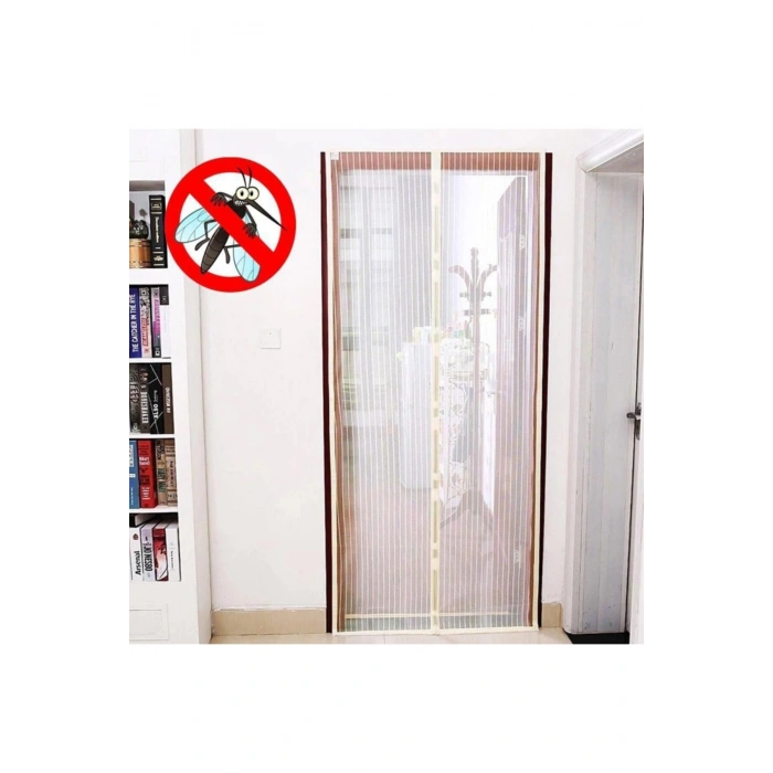Pratik Manyetik Mıknatıslı Beyaz Kapı Pencere Sinekliği Tülü 90 X 210 Cm