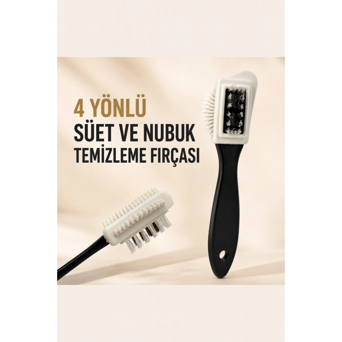 4 Yönlü Süet & Nubuk Temizleme - Onarma Fırçası