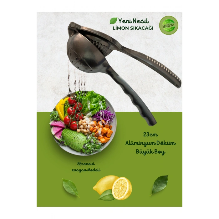 Döküm Limon Sıkacağı Gerçek Döküm Siyah