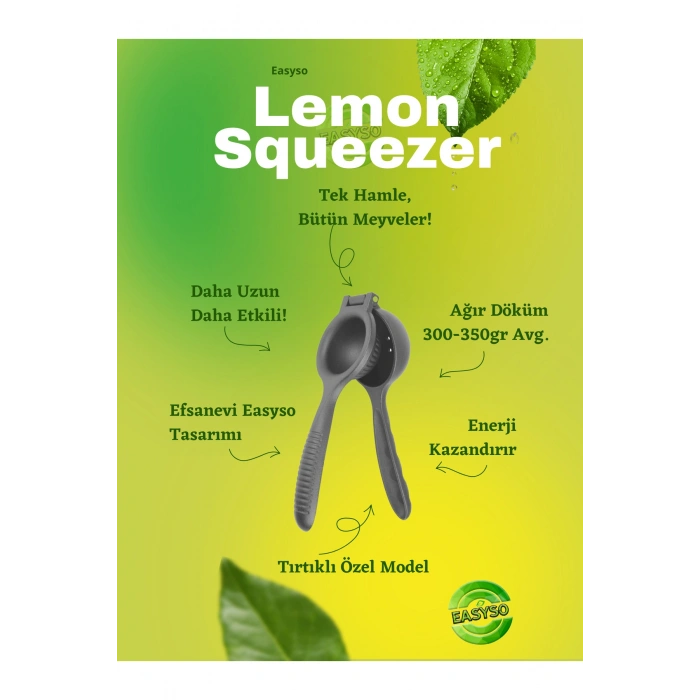 Döküm Limon Sıkacağı Gerçek Döküm Siyah