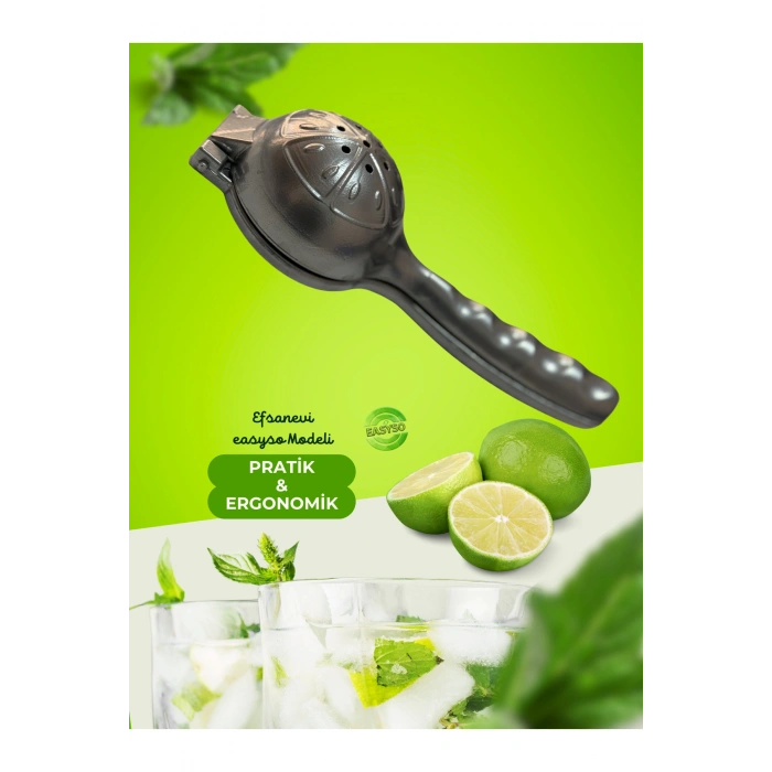 Döküm Limon Sıkacağı Gerçek Döküm Siyah