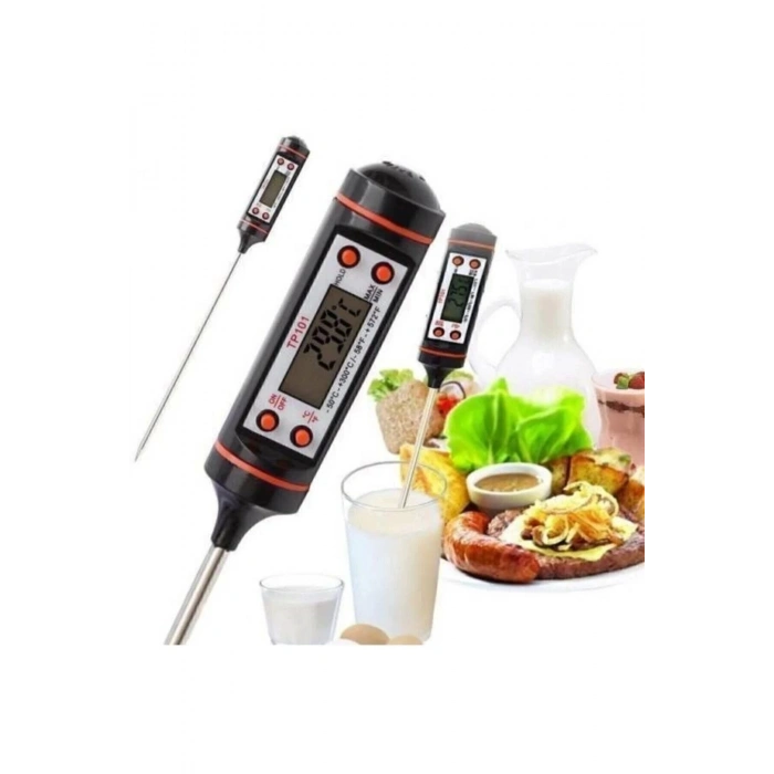 Dijital Termometre Tp101 300°c - Daldırma Tipi Gıda Termometresi