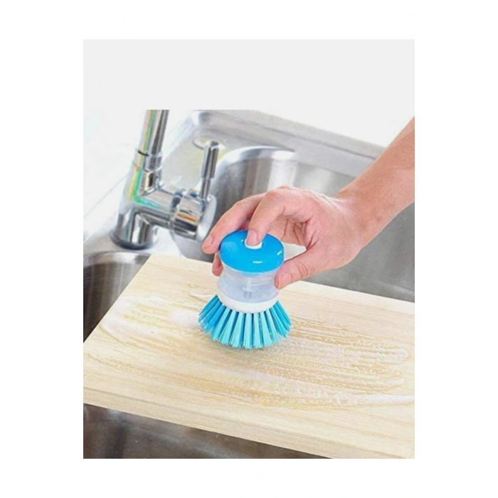 2 Adet Deterjan Hazneli Mutfak Lavabo Bulaşık Fırçası