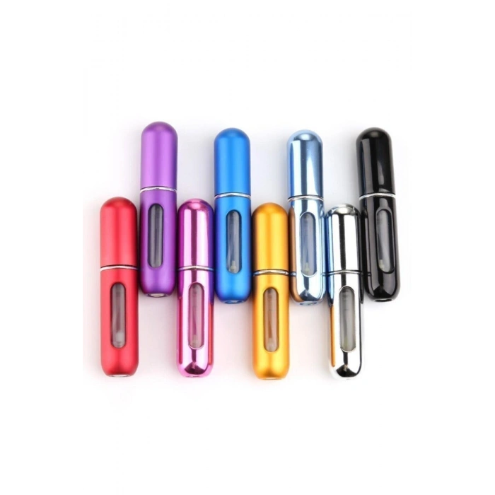 Doldurulabilir Mini Parfüm Şişesi Seyahat Cep Yedek Parfüm Şişesi 5 ml Parlak