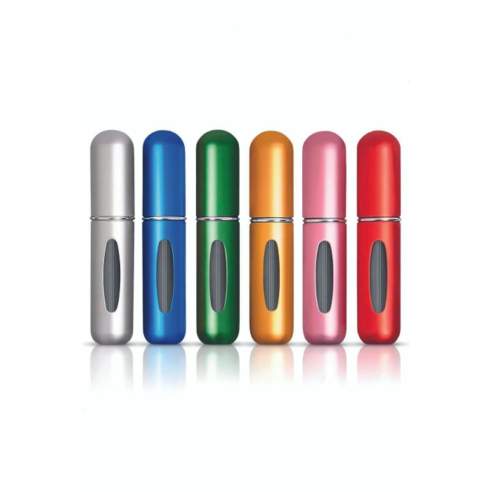 Doldurulabilir Mini Parfüm Şişesi Seyahat Cep Yedek Parfüm Şişesi 5 ml Parlak