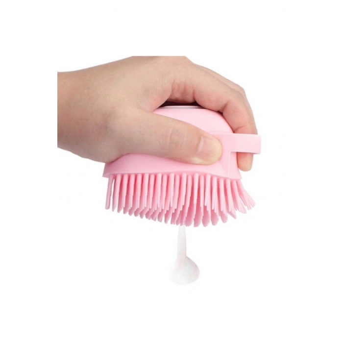 Şampuan Hazneli Silikon Peeling Duş Fırçası