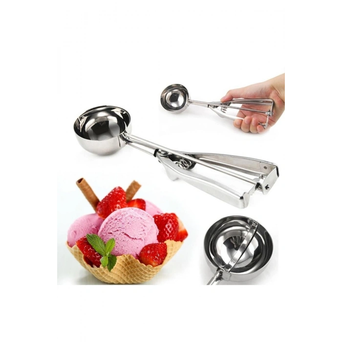 Dondurma Ve Kurabiye Kaşığı Paslanmaz Çelik Pratik Cok Kulanım Amaçlı