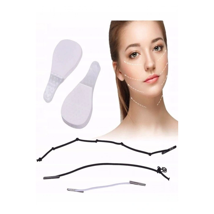 TİCARETJET Yüz Germe Bandı 40lı Set Kırışıklılık Karşıtı Yüz Germe