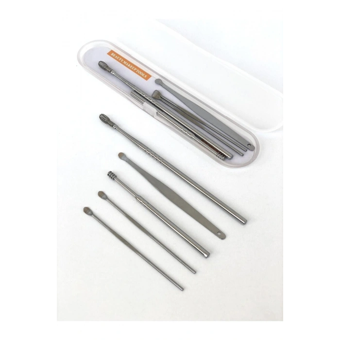 Kulak Temizleyici Çelik Paslanmaz 6lı Set