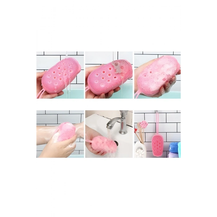 Silikon Banyo Kesesi Katı Sabun Hazneli (süngerli)