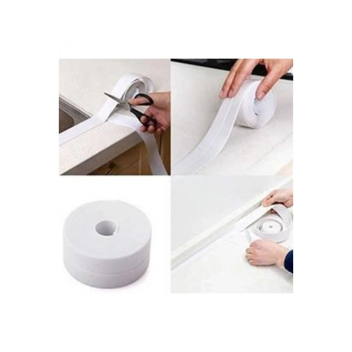 OLLEVRA Su Sızdırmaz Banyo Mutfak Lavabo Küvet İzolasyon Şerit Bant Beyaz