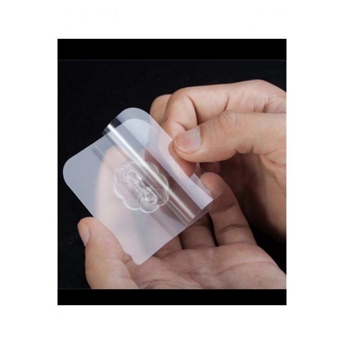 10 Adet 6x6cm Kendinden Yapışkanlı Şeffaf Güçlü Askı Kapı Duvar Askıları Ağır Yük Taşıma Askısı