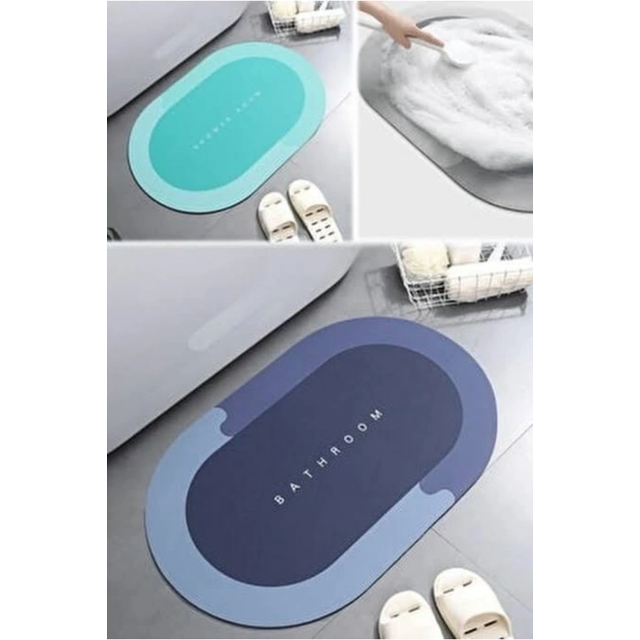 Sihirli Su Emici Oval Banyo Paspası