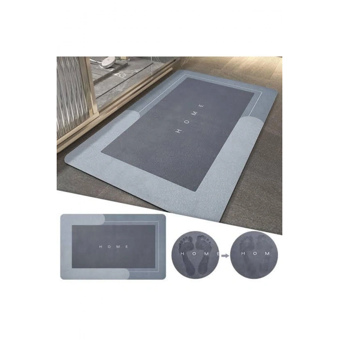 Sihirli Su Emici Diktörtgen Banyo Paspası