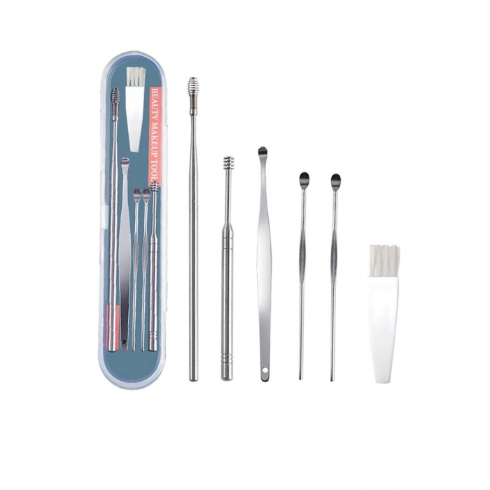 Kulak Temizleyici Çelik Paslanmaz 6lı Set