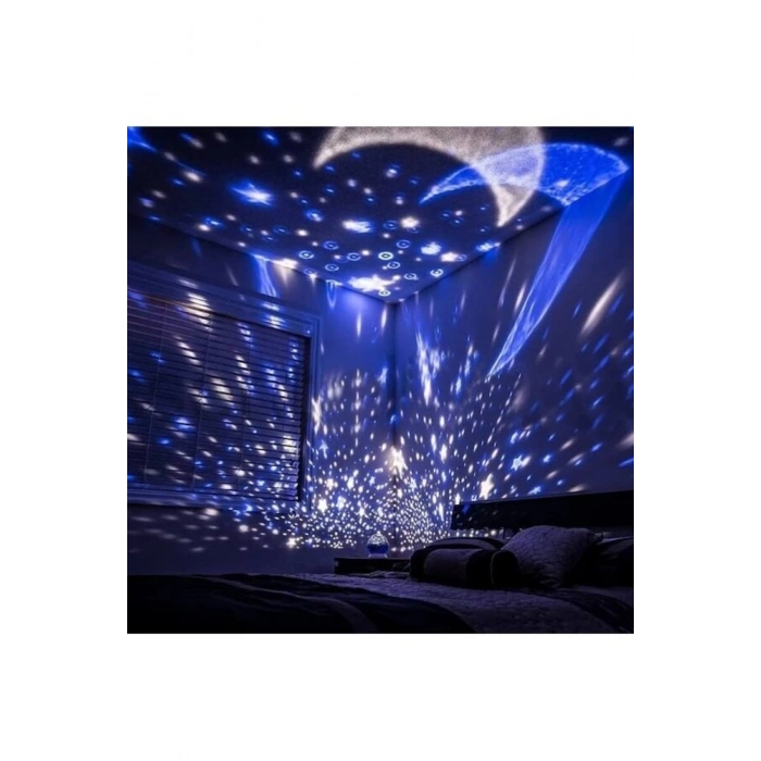 Star Master Renkli Yıldızlı Gökyüzü Projeksiyon Gece Lambası