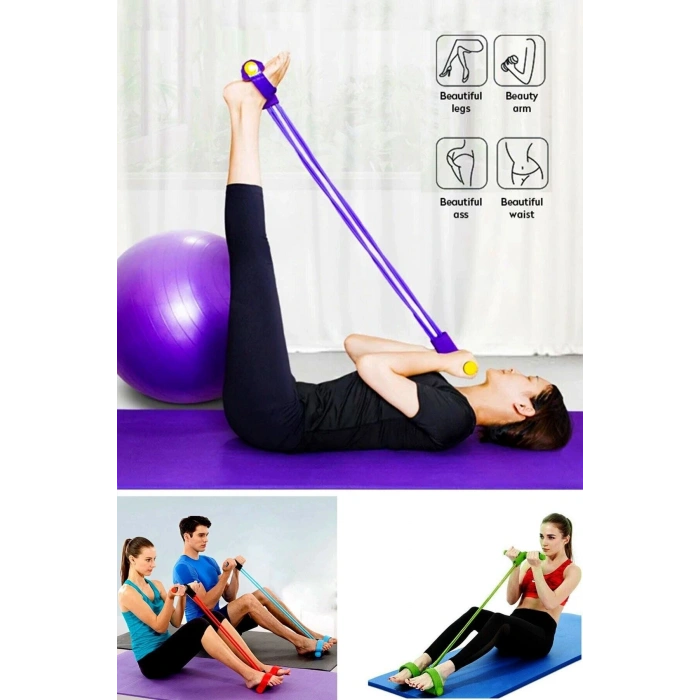 Karın Kol Kalça Ayak Tüm Vücut Şekillendirme Fitness Aerobik Body Trimmer 4 Lastikli Lisansl Orjinal