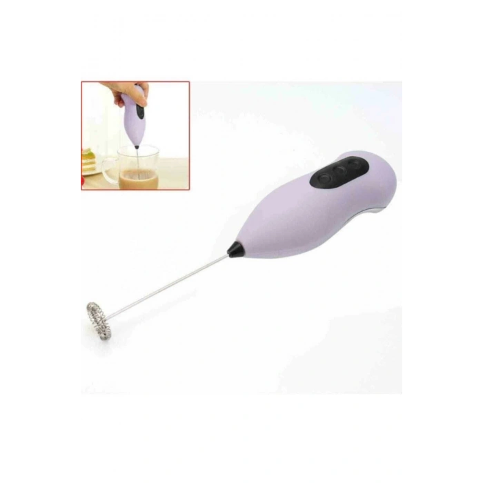 Pilli Mini Mixer Kahve Süt Köpürtücü Karıştırıcı Cappucino Mikser