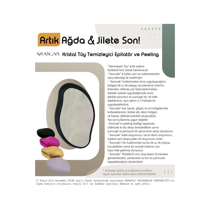 Kristal Tüy Temizleyici Epilatör Ve Peeling Hair Eraser