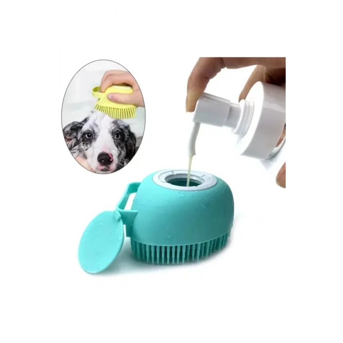 Şampuan Hazneli Kedi Köpek Yıkama Kesesi