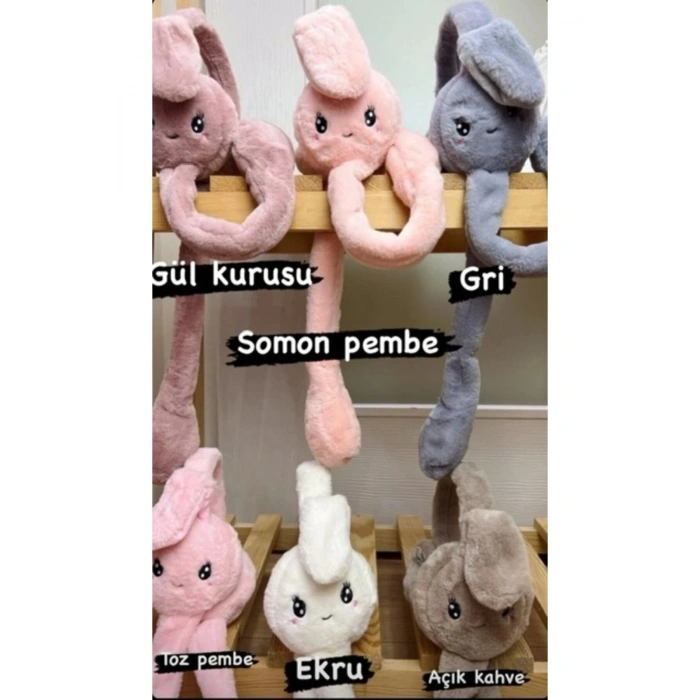 Peluş Hareketli Tavşan Kulaklık Standart