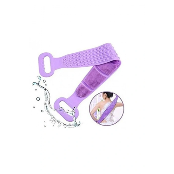 70 Cm Çift Taraflı Sırt Kesesi -silikon Duş Kesesi - Peeling Banyo Kesesi