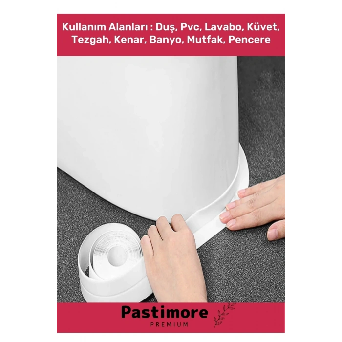 Duş Pvc Lavabo Küvet Tezgah Kenar Banyo Mutfak Pencere 3,2 Mt Su Sızdırmaz Geçirmez Yalıtım Bant