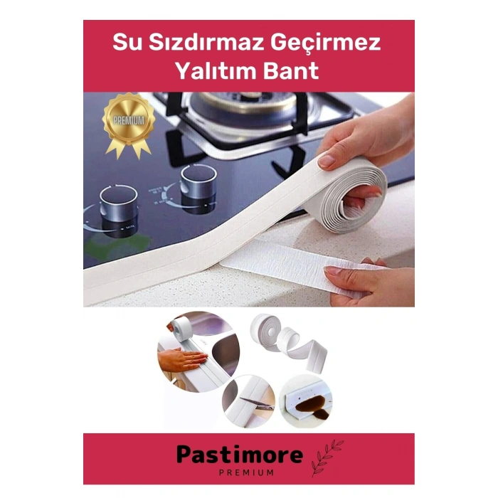 Duş Pvc Lavabo Küvet Tezgah Kenar Banyo Mutfak Pencere 3,2 Mt Su Sızdırmaz Geçirmez Yalıtım Bant