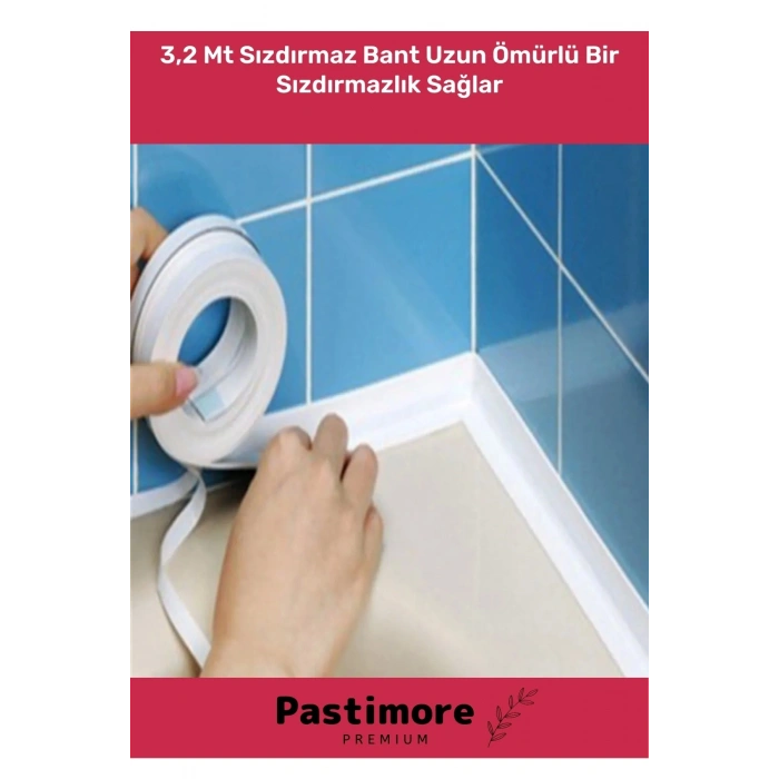 Duş Pvc Lavabo Küvet Tezgah Kenar Banyo Mutfak Pencere 3,2 Mt Su Sızdırmaz Geçirmez Yalıtım Bant