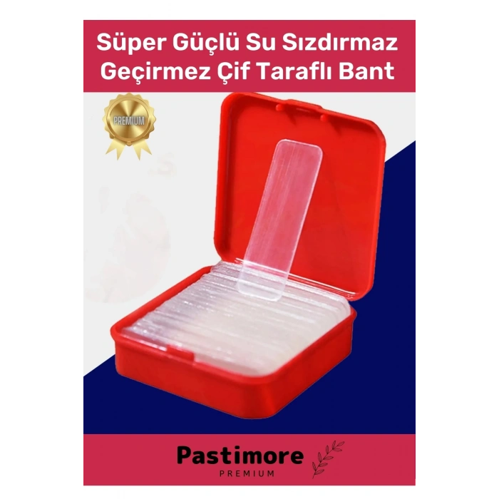Premium Süper Güçlü Yapışkan Kolay Çıkarılabilir Çok Amaçlı 60 Parça Çift Taraflı Şeffaf Bant