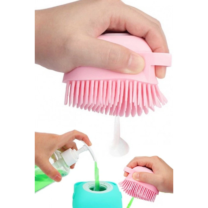 Banyo Duş Kesesi Sabun Duş Jeli Hazneli Masaj Lif Fırçası Kese