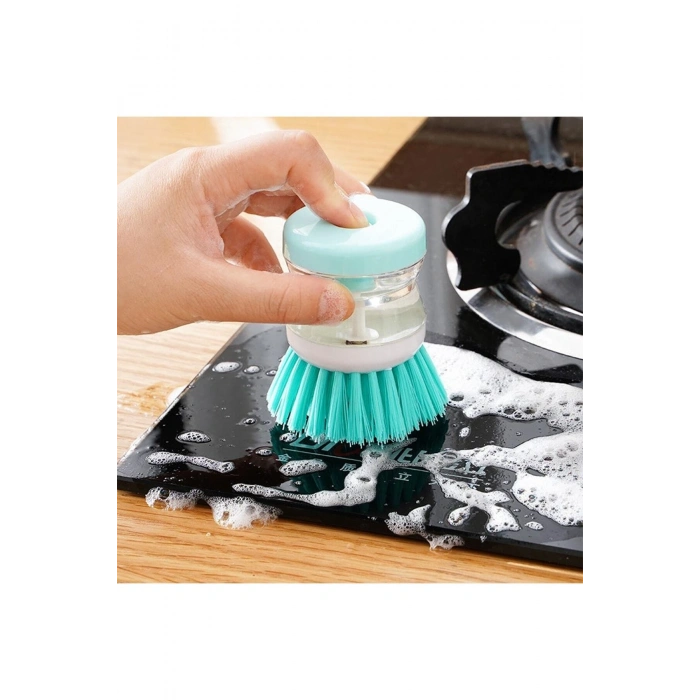 Osso Deterjan Hazneli Kullanışlı Banyo Bulaşık Fırçası Butonlu Pratik Kullanım