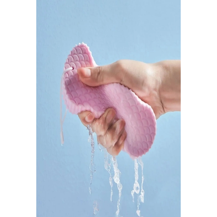 Banyo Duş Süngeri Sihirli Vücut Ölü Deri Lifi Süngeri Vücut Masaj Peeling Fırçası