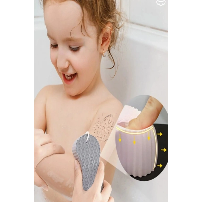 Banyo Duş Süngeri Sihirli Vücut Ölü Deri Lifi Süngeri Vücut Masaj Peeling Fırçası