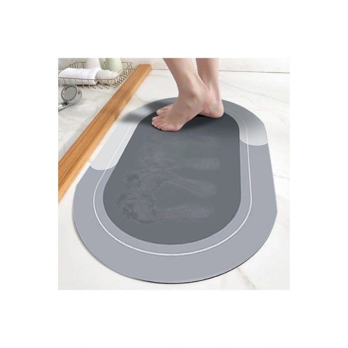 Sihirli Su Emici Kaydırmaz Banyo Paspası Banyo Ayak Matı Mavi
