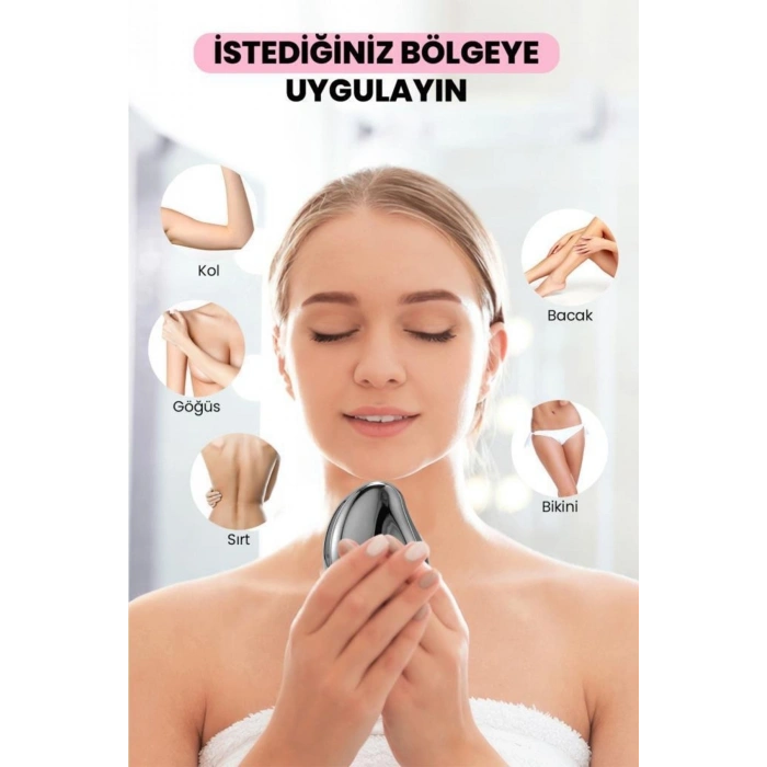 Cam Epilasyon Tüy Alma Aparatı Gri