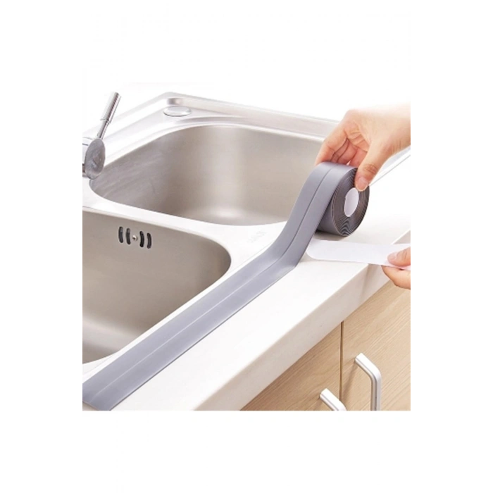 Gri Su Sızdırmaz Bant Lavabo Küvet Kenar Bandı (3.2m)