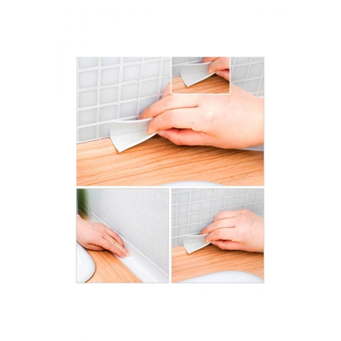 Gri Su Sızdırmaz Bant Lavabo Küvet Kenar Bandı (3.2m)