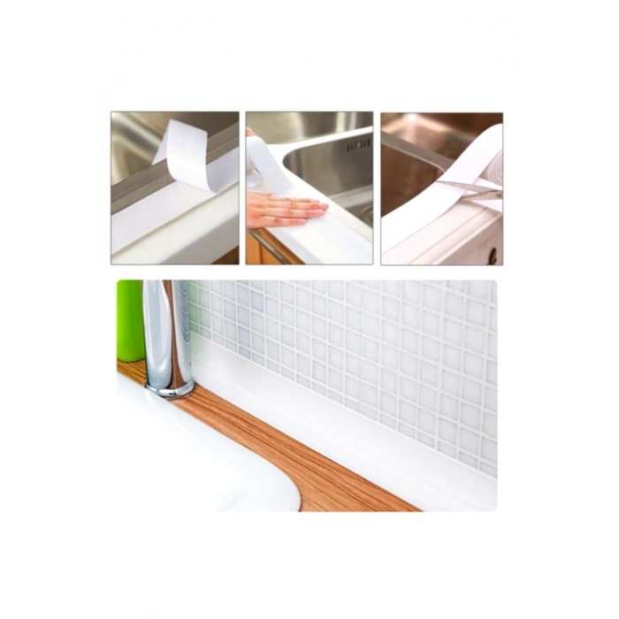 Gri Su Sızdırmaz Bant Lavabo Küvet Kenar Bandı (3.2m)