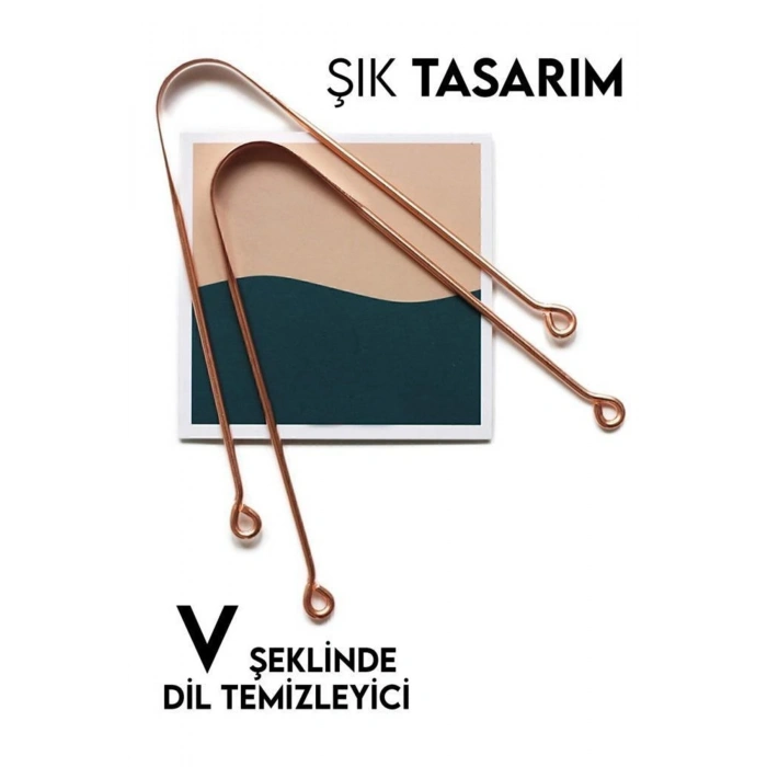Bakır Dil Temizliyici Dil Sıyırıcı