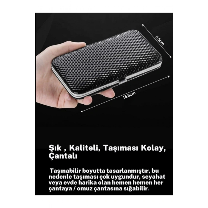 Özel 12 Parça Manikür Pedikür Seti Taşıma Çantalı hmbk4512