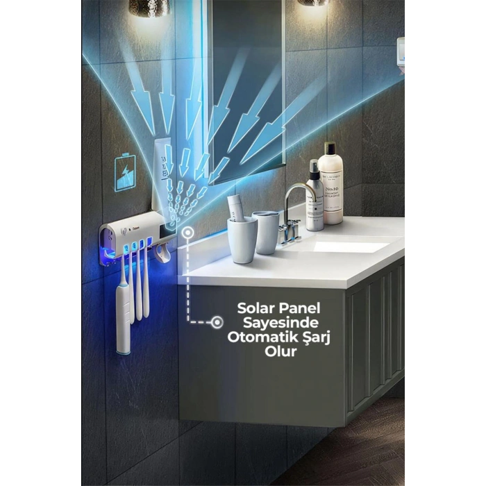 Ultraviyole Dış Fırçası Diş Macunu Tutucu Stand