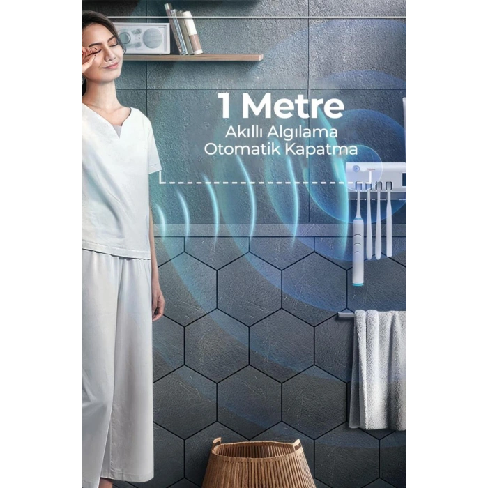 Ultraviyole Dış Fırçası Diş Macunu Tutucu Stand