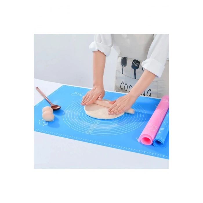 30*40 cm Hamur Matı Silikon Ölçekli Kullanımı Kolay Hamur Açma Matı