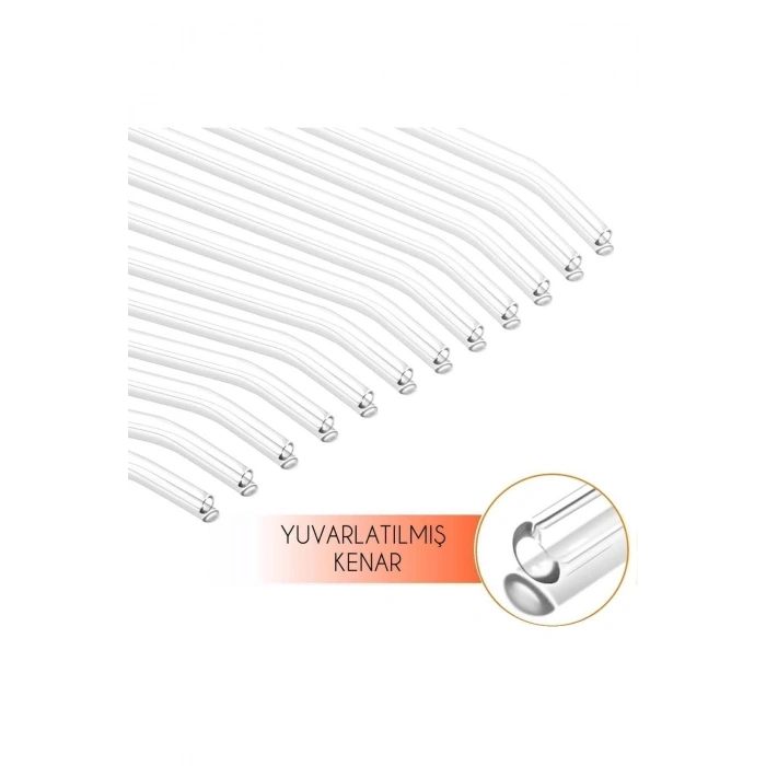 12li Şeffaf Cam Pipet Seti