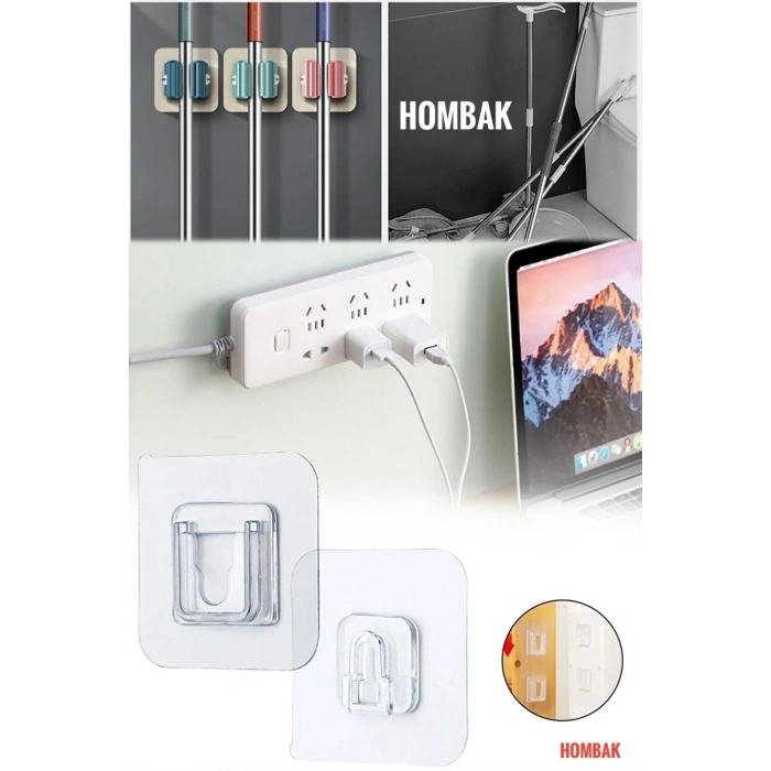 Geçmeli Klips Eşya Sabitleme Askısı 1 Set