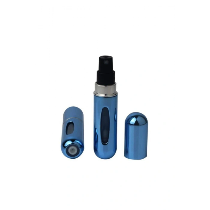 Mavi Doldurulabilir Mini Parfüm Şişesi 4ml